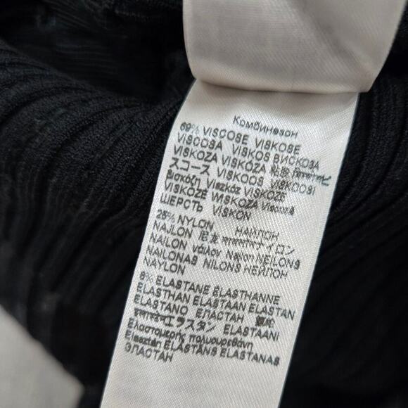 NWT 7 For All Mankind Sequin Wide Leg Knit Pull on Jumpsuit size L - Picture 7 of 9